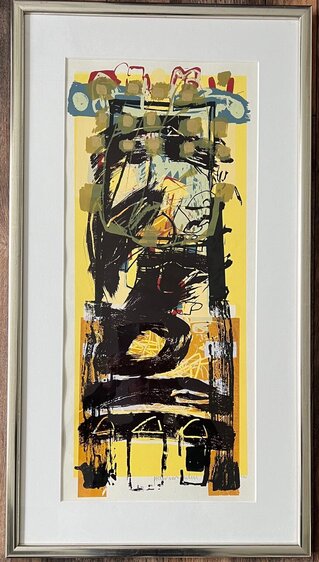 Zeefdruk, 'Abstracte compositie II', Pieter Vermeulen (1949), Nummer 2